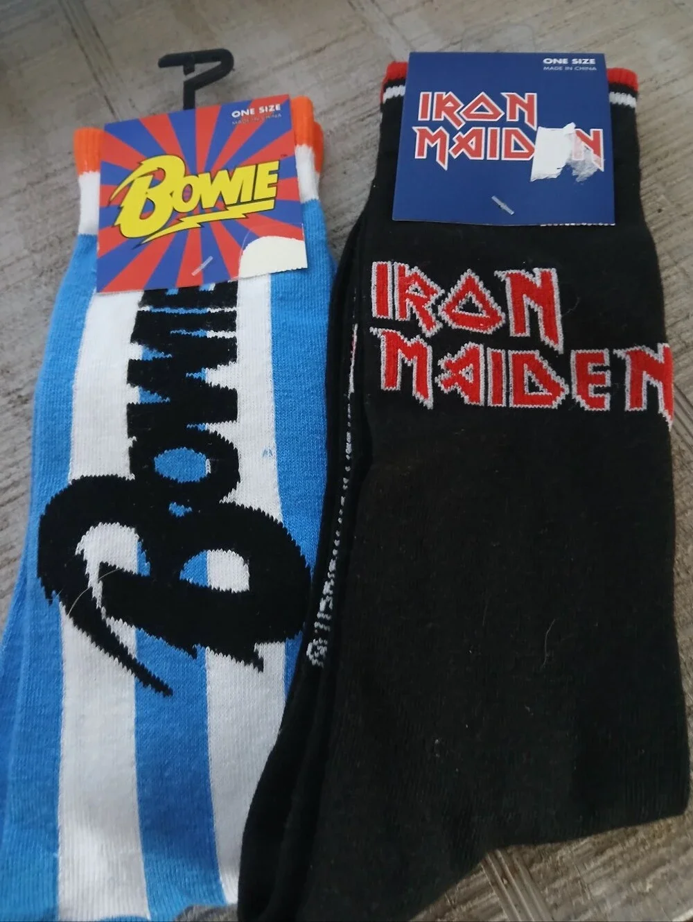 2 PACKS OF ROCK AND ROLL BAND SOCKS SZ ADULT 7-12 NWT